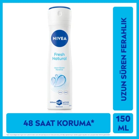NIVEA Fresh Natural دئودورانت اسپری زنانه ۱۵۰ میل
