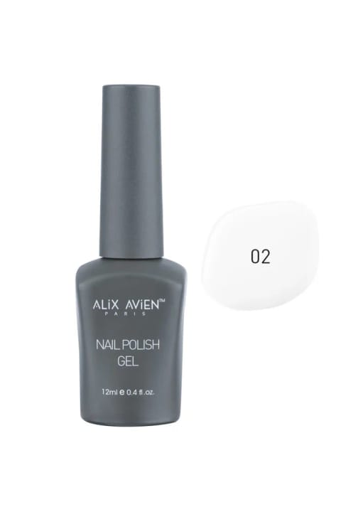 لاک ژل سفید دائمی UV Alix Avien - ۱۲ میلیلیتر