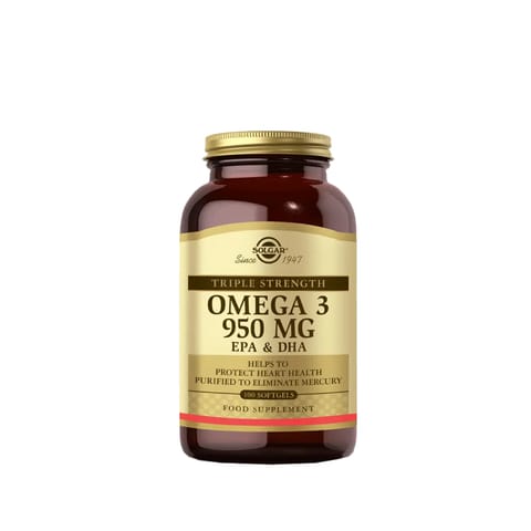 Solgar Omega-3 950 mg حاوی EPA و DHA، ۱۰۰ کپسول نرم