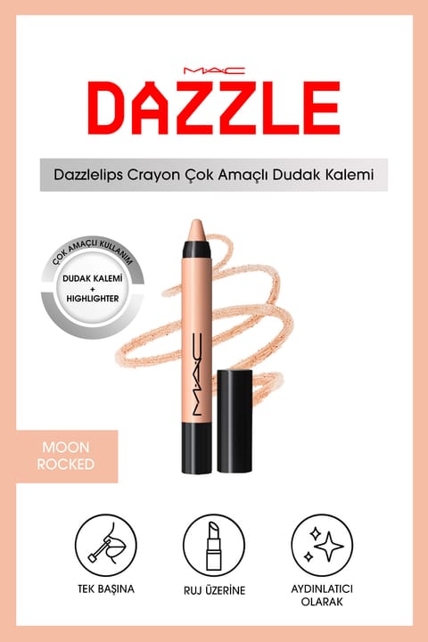 مداد لب درخشان M.A.C Dazzlelip Crayon - Moon Rocket