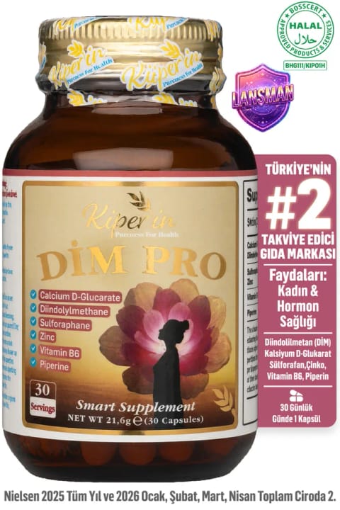 کیپرین DIM Pro | DIM - D-Glukarat - Sulforafan | تعادل هورمون و استروژن