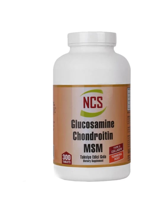 NCS گلوکزامین کندرویتین MSM کلاژن نوع 2 زردچوبه 300 قرص