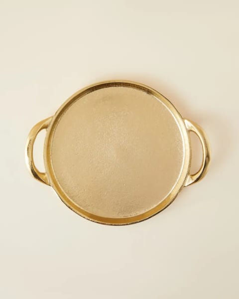 سینی تزئینی Leila ۳۰×۲۵ Gold