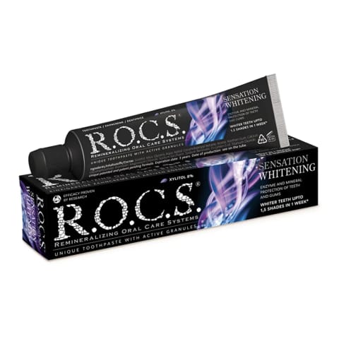 خمیردندان Rocs Sensation White 60 میلی‌لیتر