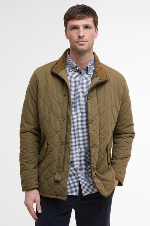 Barbour کاپشن شانه‌ای ضدآب Shoveler OL52 Clay