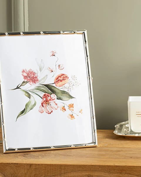 قاب فلزی Bamboo ۲۰×۲۵ سانتی‌متر Silver
