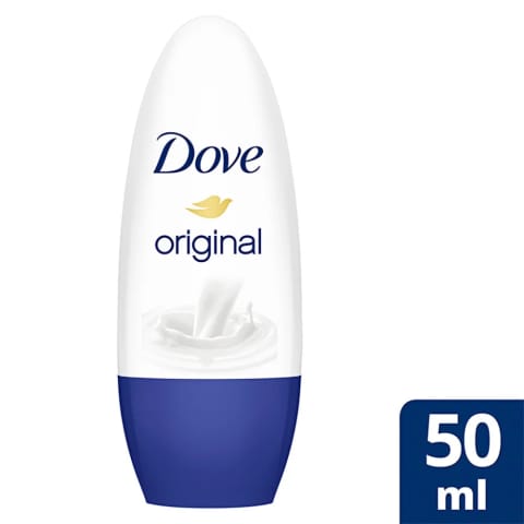 Dove رول‌آن دئودورانت زنانه Original با کرم مرطوب‌کننده 1/4، 50 میلی‌لیتر