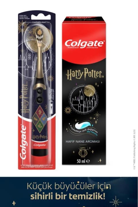 Colgate Harry Potter مسواک برقی کودکان با خمیردندان کودک ۵۰ میلیلیتر