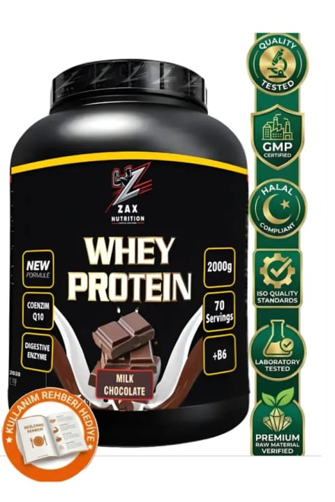 zax nutrition Whey Protein شیر شکلاتی 2000 گرم