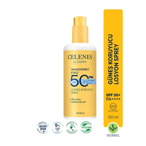 سلنس هربال لوسیون ضد آفتاب SPF 50 اسپری ۱۵۰ میلی‌لیتر