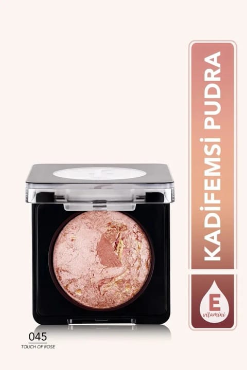 رژ گونه پختهای درخشان Flormar - Baked Blush-on - 045 Touch Of Rose