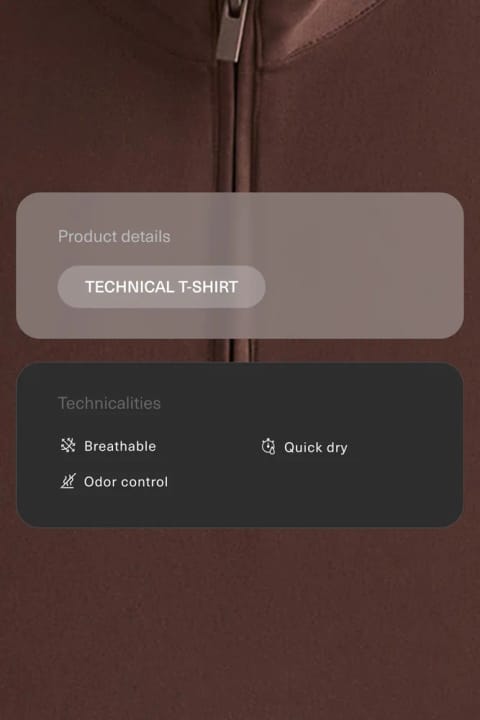 تیشرت اسپرت بدون آستین Oysho با زیپ نیمه