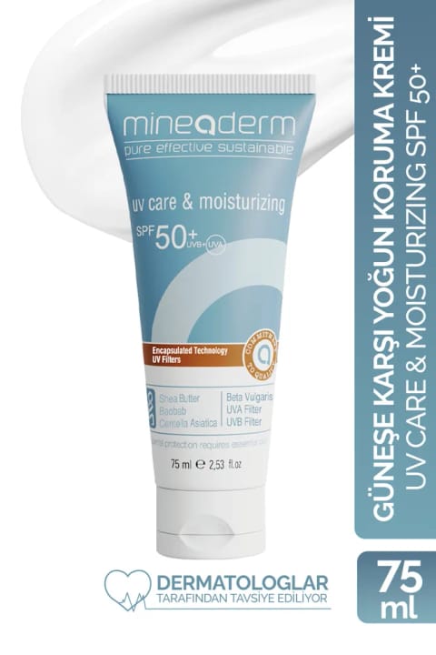 mineaderm کرم مراقبت آفتاب مرطوب‌کننده برای پوست خشک / UV Care & Moisturizing...