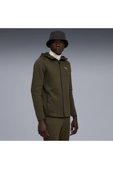 سویشرت مردانه Puma Evostripe Fz Dk زیتونی