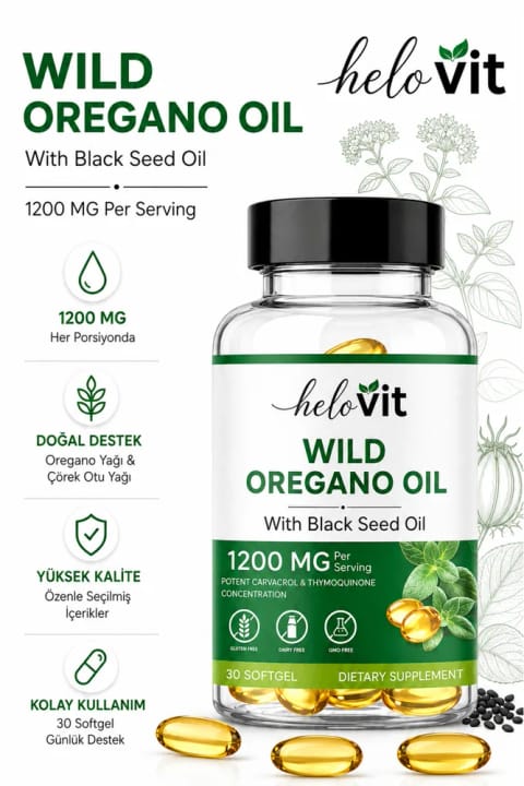 Helovit پونه کوهی وحشی و سیاه‌دانه (امگا ۳-۶-۹)، دتاکس، پاکسازی و پشتیبانی رژیم