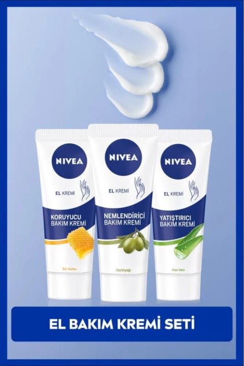NIVEA ست کرم دست، موم محافظ، مرطوبکننده روغن زیتون و تسکیندهنده