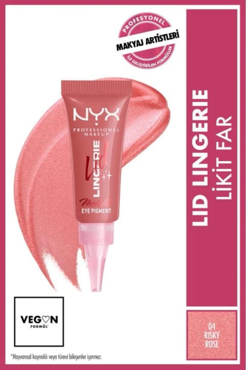NYX Professional Makeup Lid Lingerie سایه مایع - 04 Risky Rose