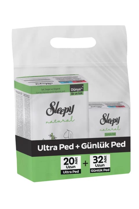 Sleepy Natural نواربهداشتی بلند ۲۰ عددی و روزانه بلند ۳۲ عددی