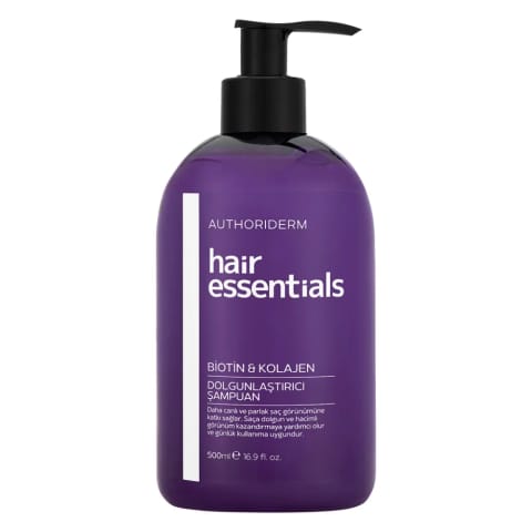 شامپو حجم‌دهنده Authoriderm بیوتین و کلاژن ۵۰۰ میلی‌لیتر