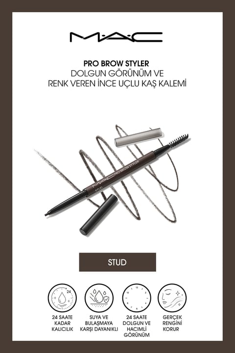 مداد ابروی نازک M.A.C Pro Brow Styler با ظاهر پرپشت و رنگدهی - Stud