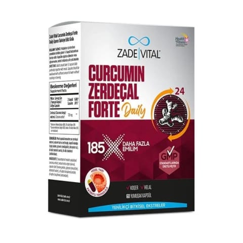 Zade Vital Curcumin Forte Daily - زردچوبه 60 کپسول