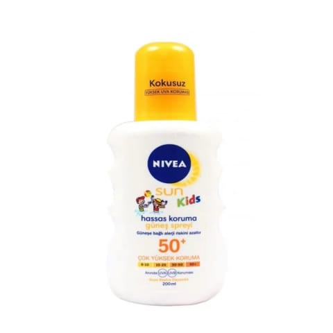 Nivea Sun Kids اسپری ضدآفتاب محافظ حساس SPF 50+ 200 میلی‌لیتر