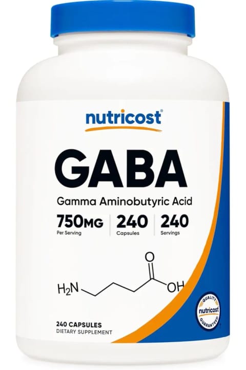 Nutricost Gaba 750 mg 240 کپسول