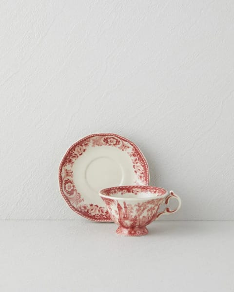 ست فنجان قهوه ۲ پارچه یک‌نفسه Preston Stoneware ۱۰۰ میلی‌لیتر بورگوندی