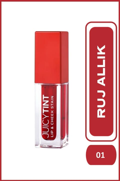 رژگونه و رژ لب مایع Golden Rose Juicy Tint مدل Lip & Cheek Stain - شماره 01 Peach Sorbe