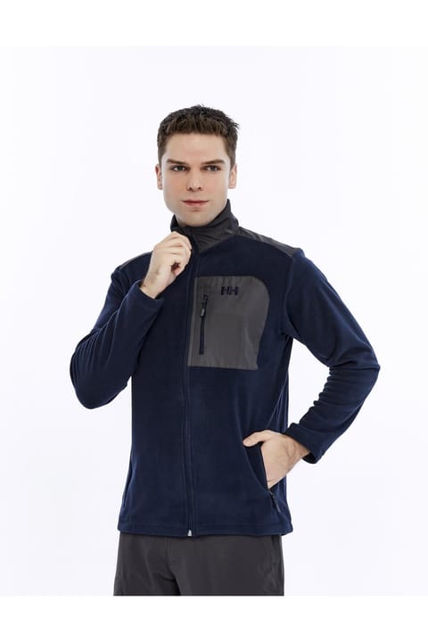 سویشرت پولار مردانه Helly Hansen مدل ساده سرمهای HH..12009_HELLY HANSEN BLOCK...