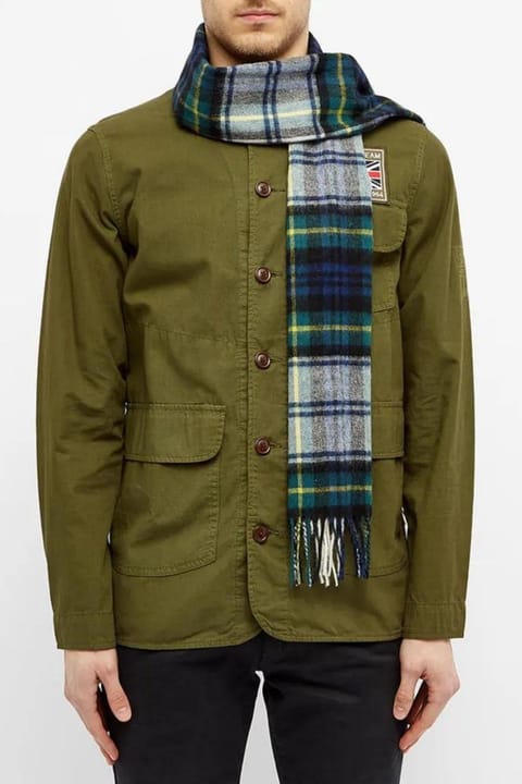 شال گردن طرح چهارخانه Barbour New Check Tartan GN11 Dress Gordon