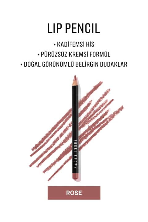 مداد لب رز برند BOBBI BROWN