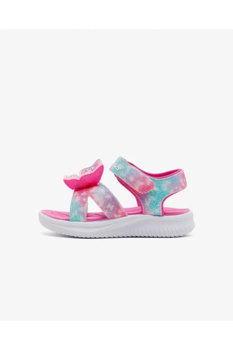 صندل دخترانه اسکچرز مدل Jumpsters Sandal صورتی چراغدار کد 303109N PKMT