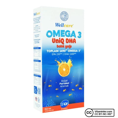 Wellcare Uniq DHA Omega 3 150 میلی‌لیتر
