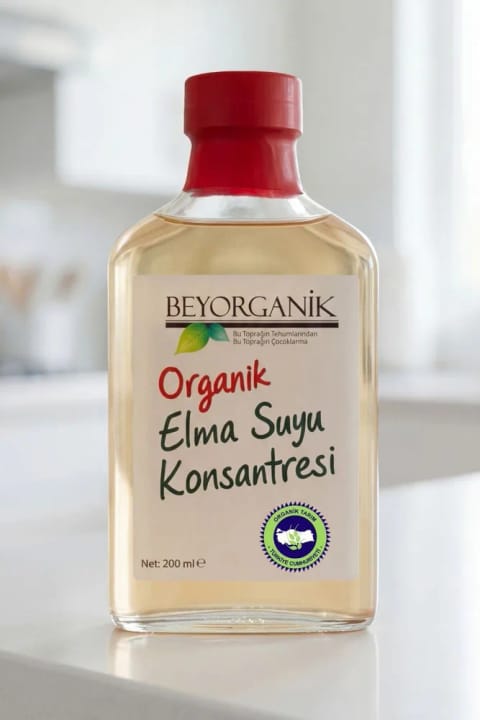 BEYORGANİK عصاره غلیظ آب سیب ارگانیک ۲۰۰ میلیلیتر (دارای آنالیز سموم)