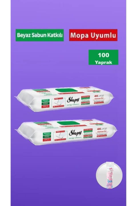 Sleepy SleepyEasy Clean سفید دستمال تمیزکننده کف با صابون، سازگار با تی