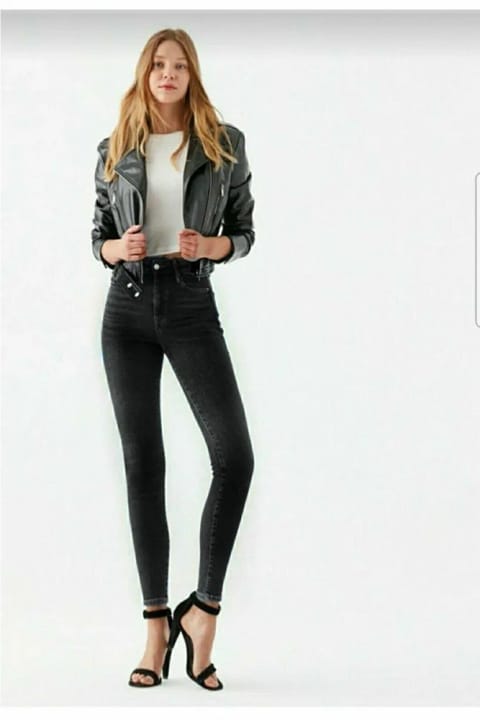 LİMABEL Alice Allstar Ikon Gold شلوار جین اسکینی زنانه با شست‌وشوی ویژه