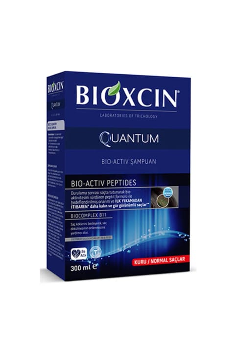 Bioxcin Quantum شامپو موی خشک و معمولی 300 میلی‌لیتر