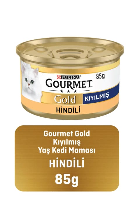 Gourmet Gold کنسرو غذای گربه با بوقلمون خرد شده 85 گرم