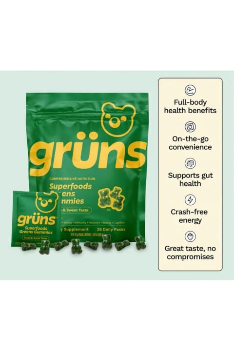 Grünspecht Grüns Superfoods Greens Gummies - محصول آمریکا از DaphneLabs