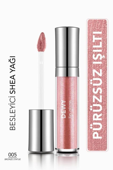 Flormar بالم لب مغذی - Dewy Lip Glaze - 005 Bronze Statue