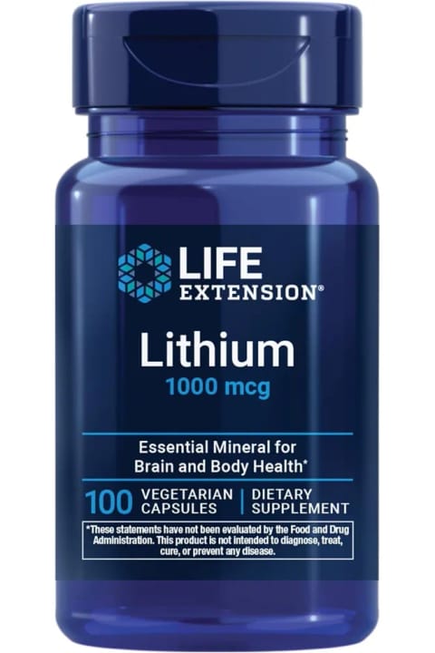 Life Extension Lithium، 1000 mcg، 100 کپسول گیاهی