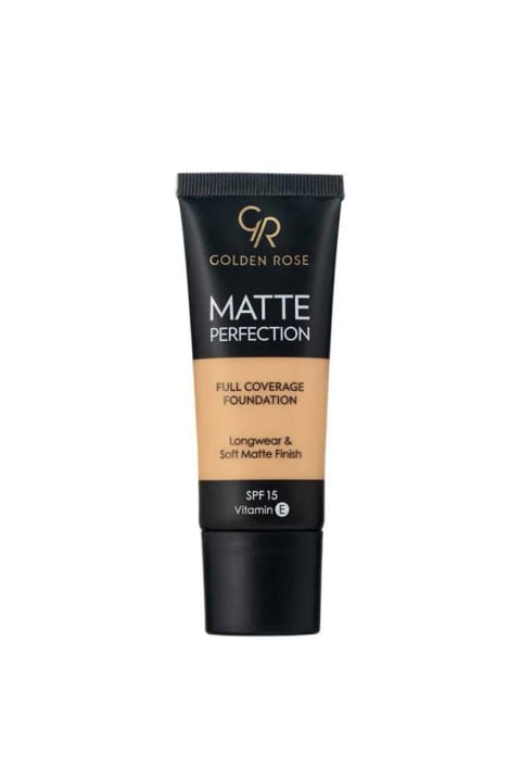 Golden Rose Matte Perfection کرم پودر Warm 05 عصاره بید و روغن هسته انگور