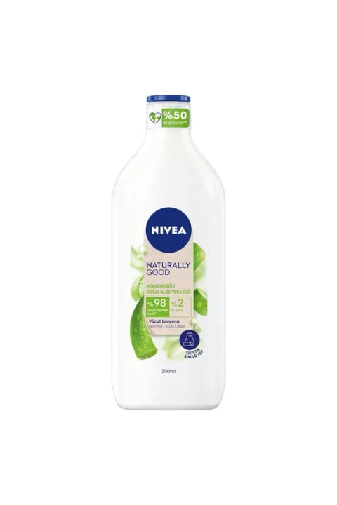 NIVEA لوسیون بدن Naturally با عصاره آلوئه ورا 350 میلی‌لیتر