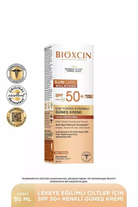 Bioxcin Sun Care Melatone رنگی ضد آفتاب SPF 50+