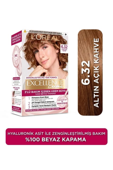 L'Oreal Paris Excellence Creme موی 6.32 بلوند طلایی روشن