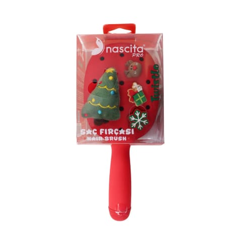 براش مو Twistlo کریسمس Nascita رنگ قرمز NASFPRO00076RD