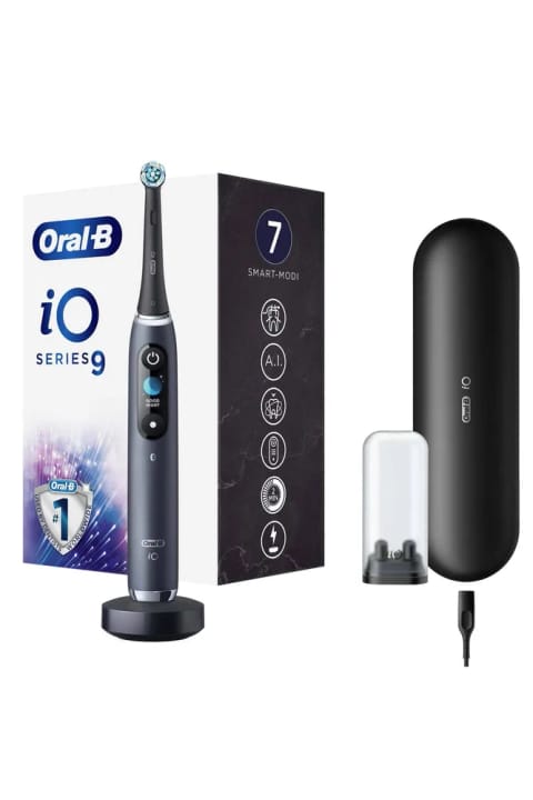 Oral-B iO9 شارژی برقی مسواک، ۱ سری مسواک، شارژ سریع مغناطیسی...