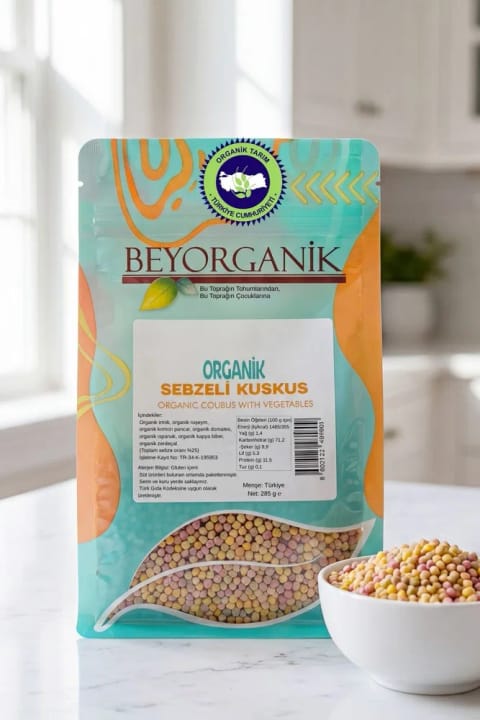BEYORGANİK کوسکوس ارگانیک با سبزیجات ۲۵٪ ۲۸۵ گرم