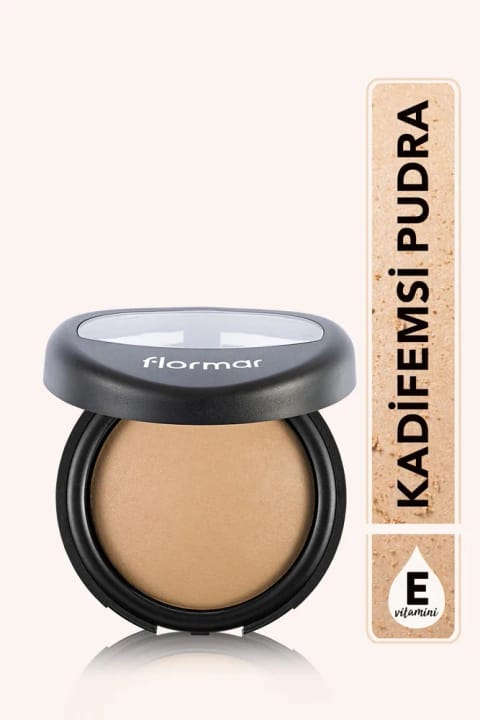 فلورمار پودر فیکس و کاور بالا با درخشش طبیعی - Baked Powder - 020